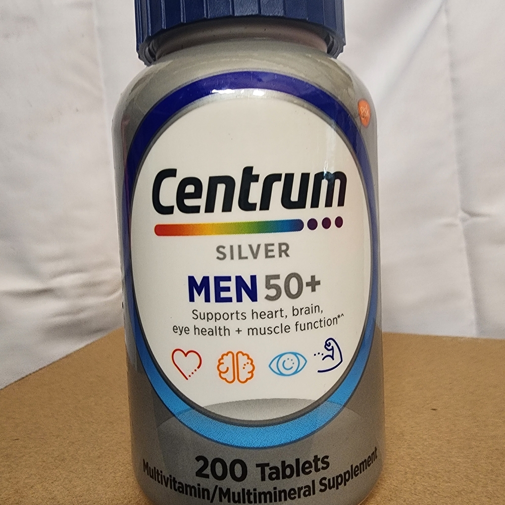 Centrum Silver Multivitamin for Men 50+ 200 Tablets Exp. 12/2025